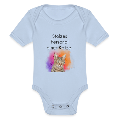 LiNBW. Body Kurzarm Stolzes Personal einer Katze - Sky