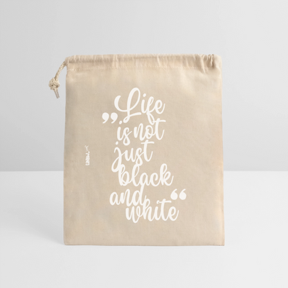 LiNBW. Baumwollbeutel Life is not just black and white - Natur