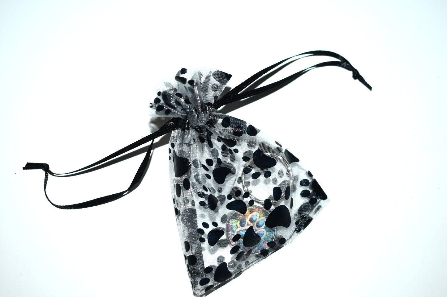 LiNBW. Schlüsselanhänger Pfoten-Abdruck bunt (mit Geschenkverpackung)