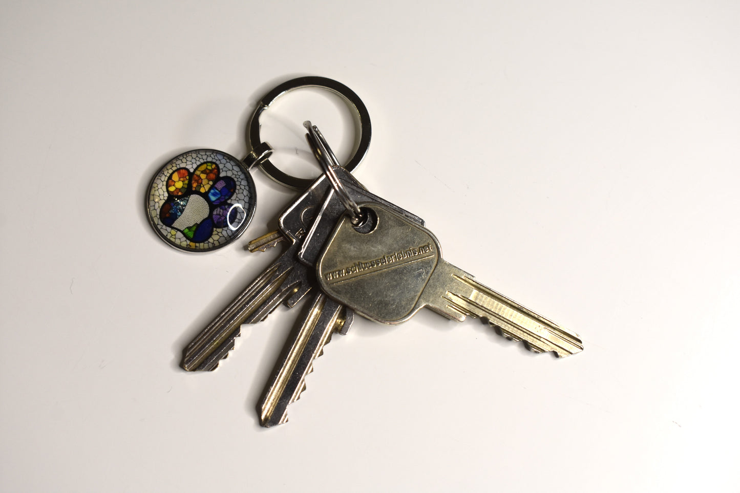 LiNBW. Schlüsselanhänger Vintage-Pfotenabdruck (mit Geschenkverpackung)