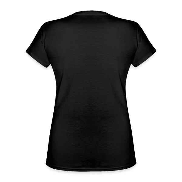 Dalmatiner Damen V-Ausschnitt T-Shirt – Langlebiges und formbeständiges Baumwoll-Shirt (Black) - LiNBW. - LIFE IS NOT JUST BLACK AND WHITE