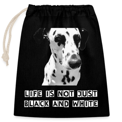 Dalmatiner Baumwollbeutel (25x30 cm) mit Kordelzug - LiNBW. - LIFE IS NOT JUST BLACK AND WHITE