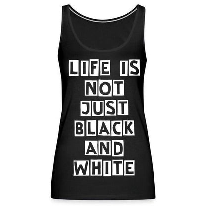 Damen Tank Top aus 100 % Baumwolle – Sportliches Sommer-Basic für aktive Tage (Black) - LiNBW. - LIFE IS NOT JUST BLACK AND WHITE