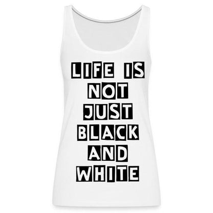 Damen Tank Top aus 100 % Baumwolle – Sportliches Sommer-Basic für aktive Tage (White) - LiNBW. - LIFE IS NOT JUST BLACK AND WHITE
