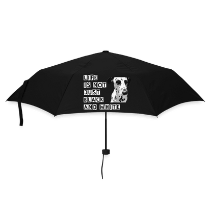 Dalmatiner Regenschirm – Tragbarer Schirm mit Schutzhülle und Klettverschluss (24 cm) - LiNBW. - LIFE IS NOT JUST BLACK AND WHITE