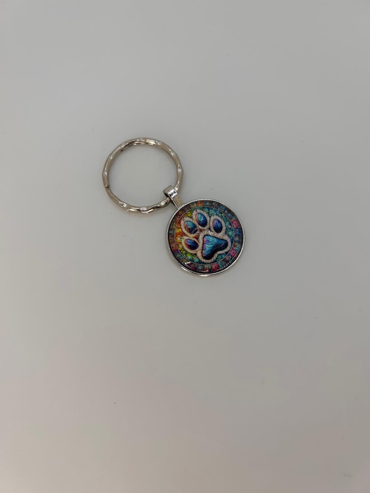 LiNBW. Schlüsselanhänger Pfoten-Abdruck bunt (mit Geschenkverpackung) - LiNBW. - LIFE IS NOT JUST BLACK AND WHITE