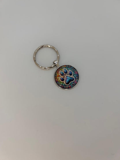 LiNBW. Schlüsselanhänger Pfoten-Abdruck bunt (mit Geschenkverpackung) - LiNBW. - LIFE IS NOT JUST BLACK AND WHITE