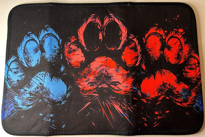 LiNBW. Türmatte Hundepfoten bunt, 40x60cm - LiNBW. - LIFE IS NOT JUST BLACK AND WHITE