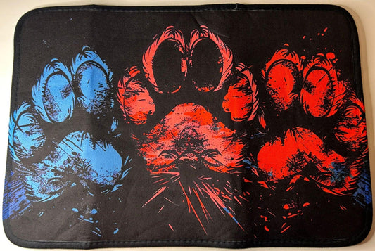 LiNBW. Türmatte Hundepfoten bunt, 40x60cm - LiNBW. - LIFE IS NOT JUST BLACK AND WHITE