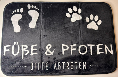 LiNBW. Türmatte Füße & Pfoten, 40x60cm - LiNBW. - LIFE IS NOT JUST BLACK AND WHITE