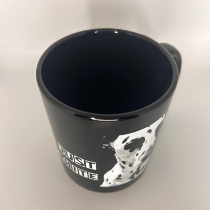 Dalmatiner Keramiktasse 325 ml – Robuste Tasse für Kaffee & Tee (Black) - LiNBW. - LIFE IS NOT JUST BLACK AND WHITE
