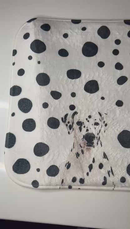 LiNBW. Türmatte mit Dalmatiner Print, 40x60cm