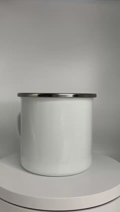 LiNBW. Emaille-Tasse Life is not just black and white