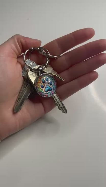 LiNBW. Schlüsselanhänger Vintage-Pfotenabdruck (mit Geschenkverpackung)